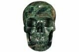 Polished, Bluish-Green Apatite Skull #111502-1